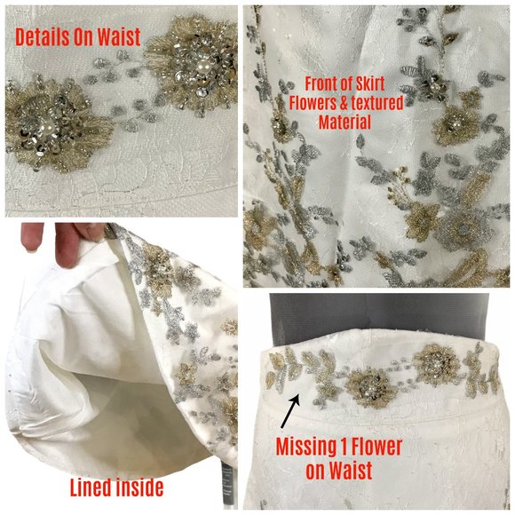 # NiniFashion - Beaded Skirt & Sheer Top Sz L - Picture 11 of 12